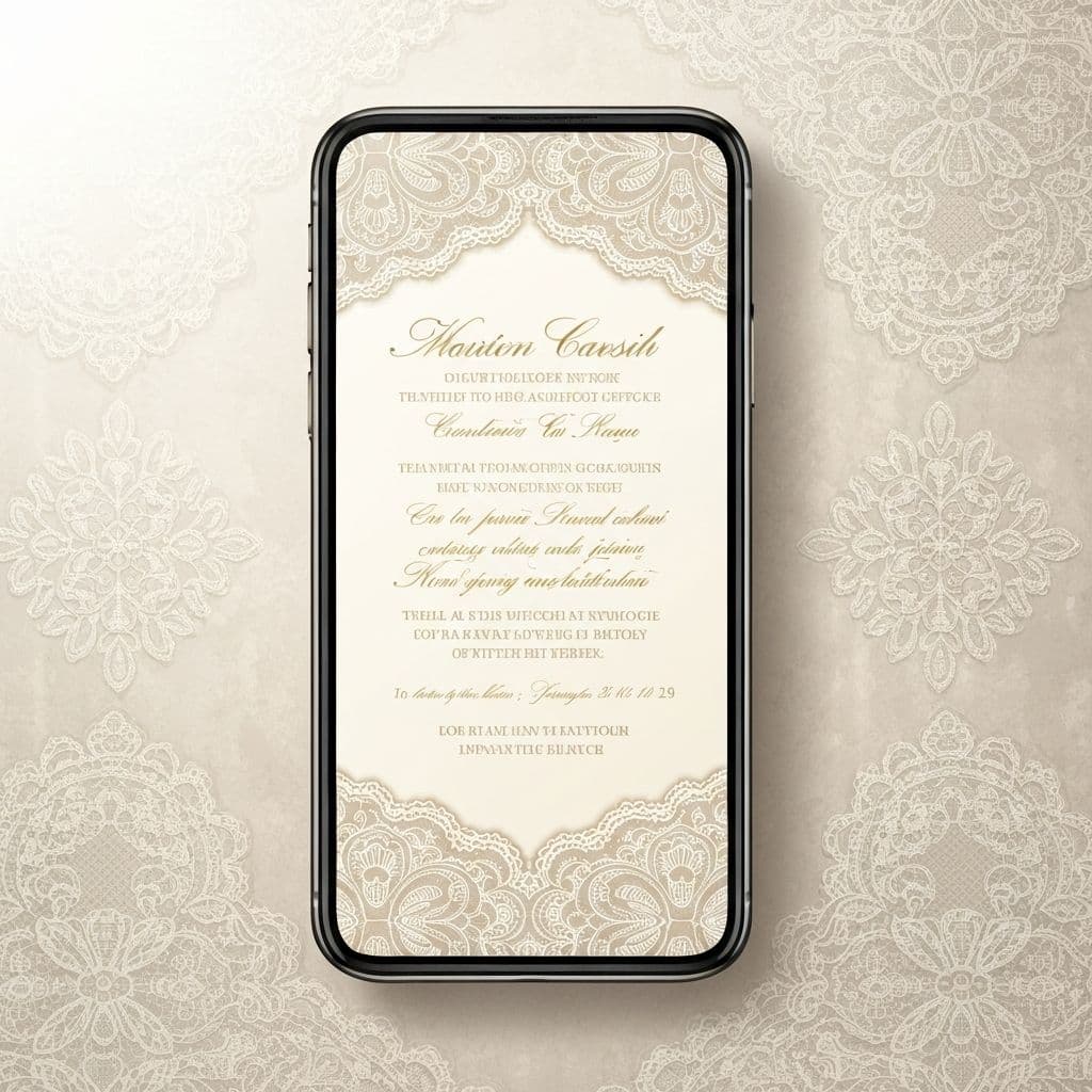 Classic Ivory - Timeless Elegance wedding invitation design